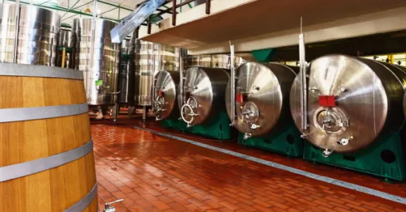 Photo of wine-making facility.