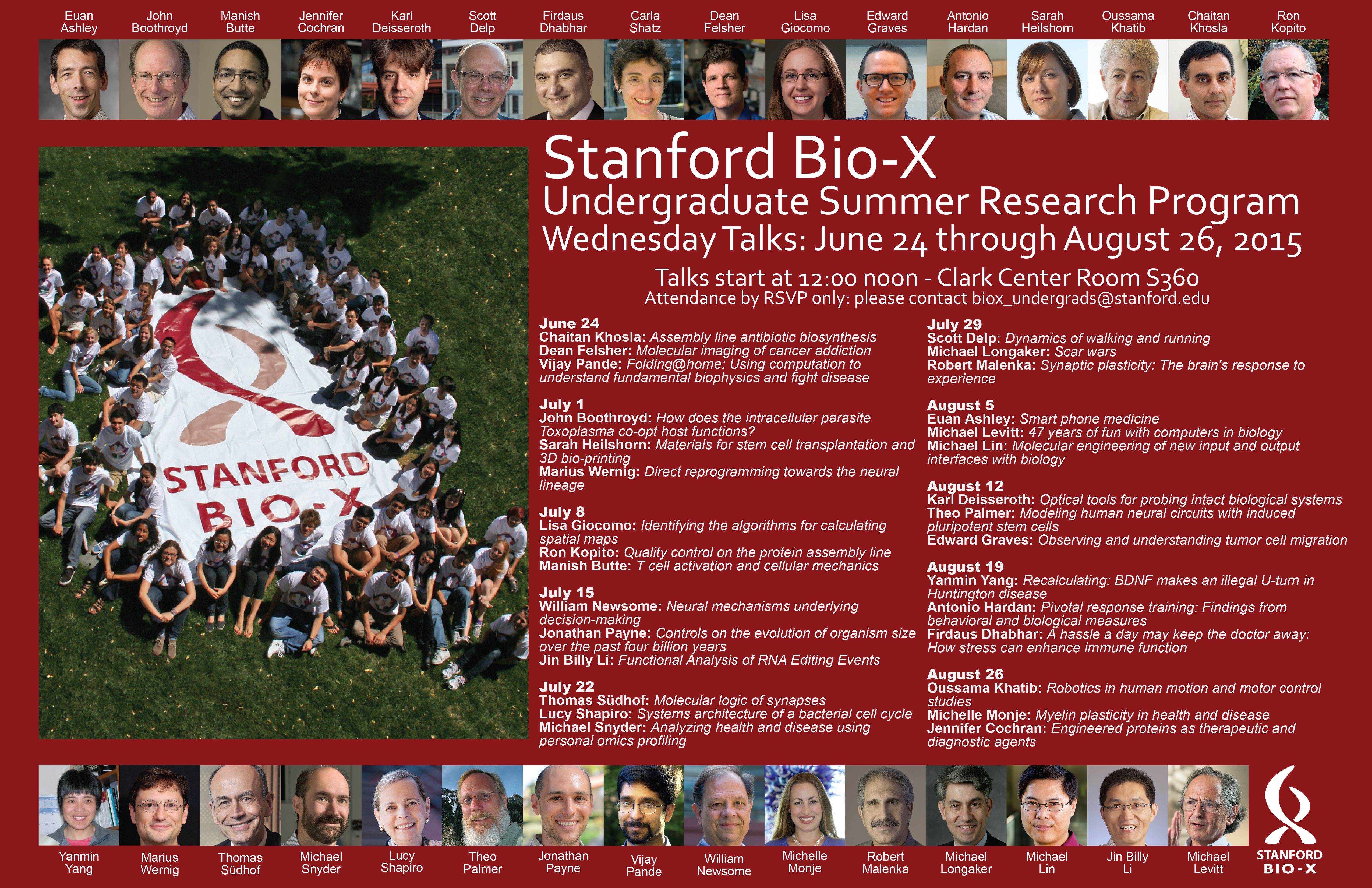 Bio-X Undergraduate Summer Research Program Poster