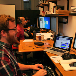 photo of Ben Poole in the laboratory