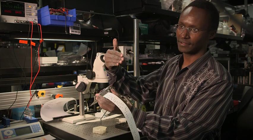 Graduate student George Korir.