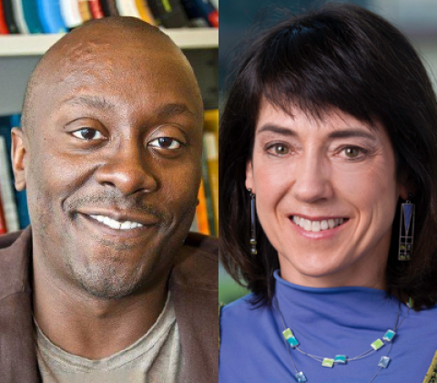 Collage of headshot photos of Todd Coleman and Helen Bronte-Stewart.