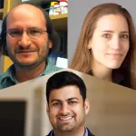 Collage of headshot photos of Michael Bassik, Livnat Jerby, and Ansuman Satpathy.