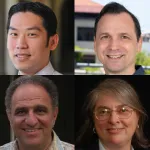 Collage of headshot photos of Jonathan Chen, Michael Bernstein, Rob Tibshirani, and Mary Kane Goldstein.