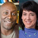 Collage of headshot photos of Todd Coleman and Helen Bronte-Stewart.