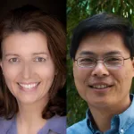 Collage of headshot photos of Claudia Petritsch and Michael Lin.