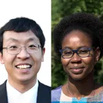 Collage of headshot photos of Longzhi Tan and Hawa Racine Thiam.
