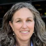 Headshot portrait of Miriam B. Goodman - Mrs. George A. Winzer Professor of Cell Biology