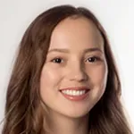 Photo of smiling female undergraduate student Sophia Pribus.