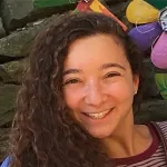 Headshot portrait of Olivia Saouaf - Bio-X Travel Awardee