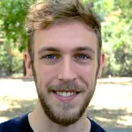 Headshot portrait of Jon Stingel - Paul Berg Interdisciplinary Biomedical Graduate Fellow