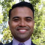Headshot portrait of Samir Menon - Bio-X Travel Awardee