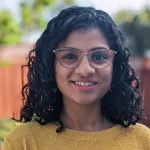 Headshot portrait of Supraja Varadarajan - Bio-X Travel Awardee
