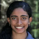 Headshot portrait of Maya Varma - Bio-X Undergraduate Fellow