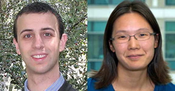 Photos of Drs. Adam de la Zerda and Ellen Yeh.