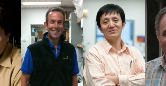 Photos of Drs. Karl Deisseroth, K. Christopher Garcia, Liqun Luo, and Rob Tibshirani.