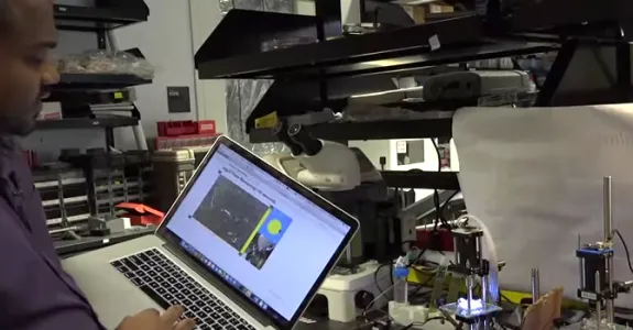 Screenshot of Zahid Hossain demonstrating Biology Cloud Lab.
