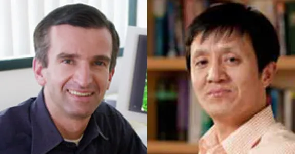 Photos of Drs. Axel Brunger and Liqun Luo.