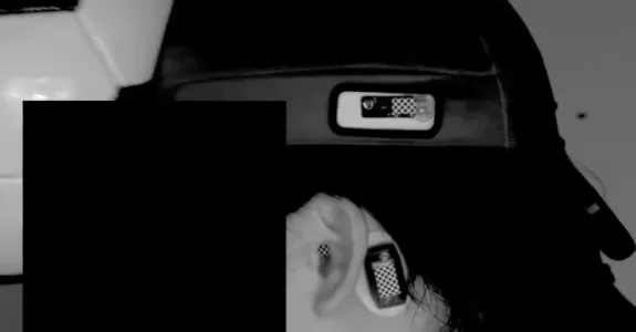 Screenshot from video demonstrating concussion impact.