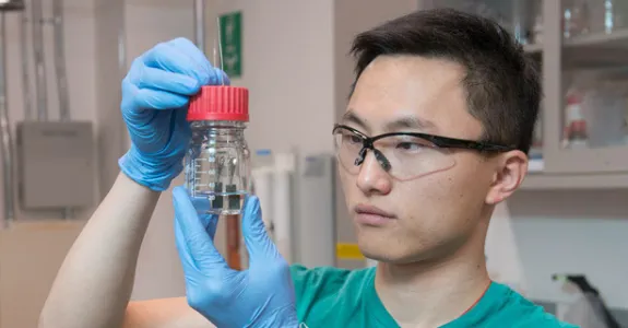 Photo of graduate student Haotian Wang.