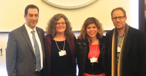 Photo of Stanford neuroscientists at the forum.
