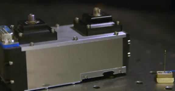 Photo of Drs. Delp's and Schnitzer's handheld microscope.