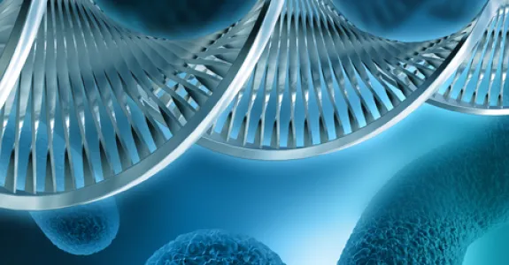 Graphic image of DNA.