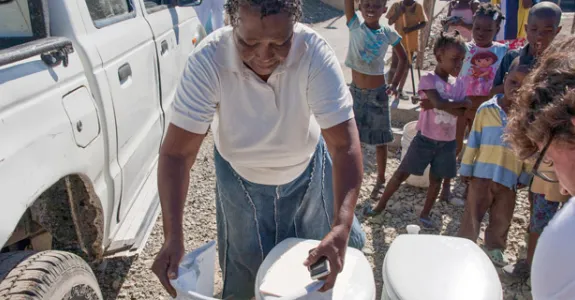 Photo of residents of Haiti.