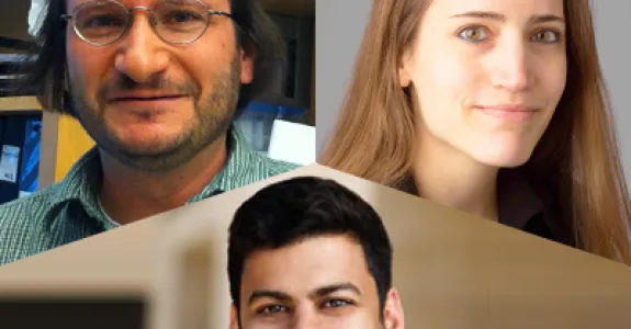 Collage of headshot photos of Michael Bassik, Livnat Jerby, and Ansuman Satpathy.