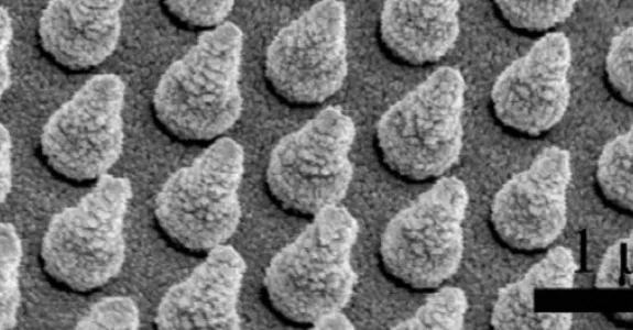 Graphic image of nanocones.