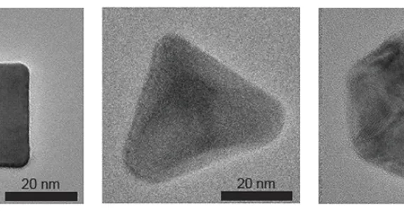 Image of nanoparticles in different shapes.