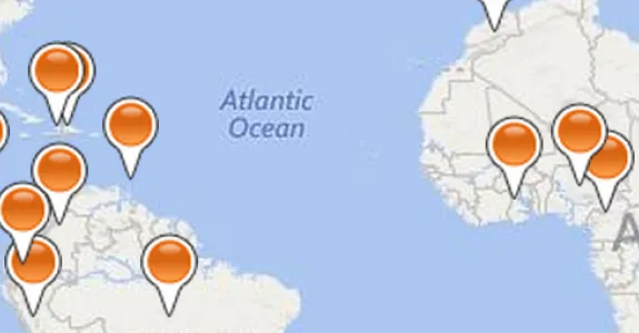 Map from Global Cancer Project.