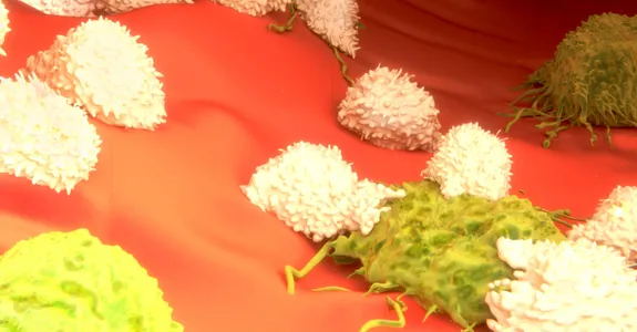 Graphic image of NK cells.