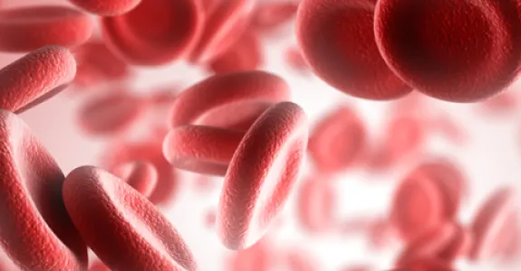Graphic image of red blood cells.
