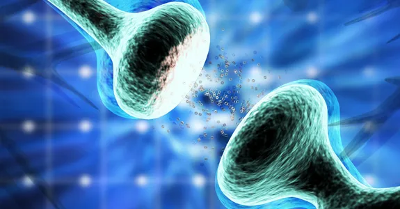 Graphic image of a synapse.