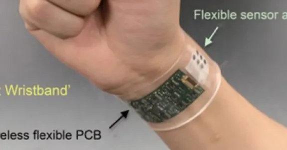Diagram of sweat-sensor device.