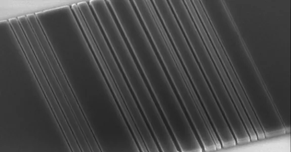 Image of etched silicon chip.