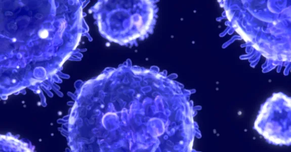 Graphic image of T cells.