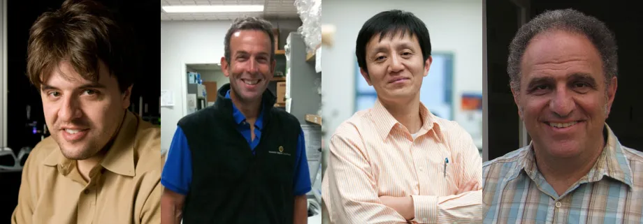 Photos of Drs. Karl Deisseroth, K. Christopher Garcia, Liqun Luo, and Rob Tibshirani.