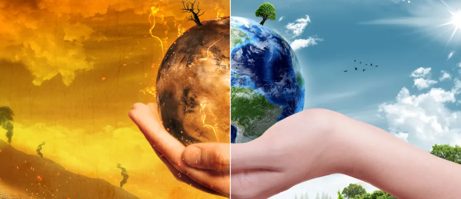 Graphic depicting climate change.