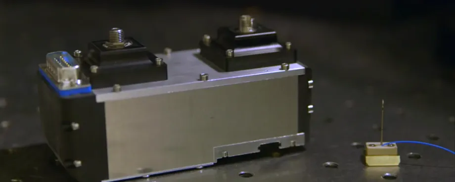 Photo of Drs. Delp's and Schnitzer's handheld microscope.