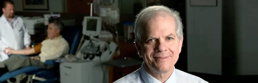 Photo of Dr. Ed Engleman in the lab.