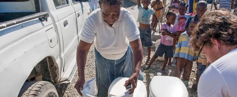 Photo of residents of Haiti.