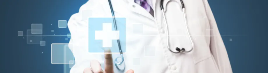 Graphic image of medical health professional.
