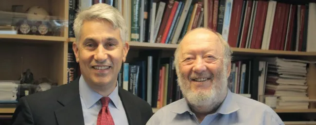 Photo of Drs. Longaker and Weissman.