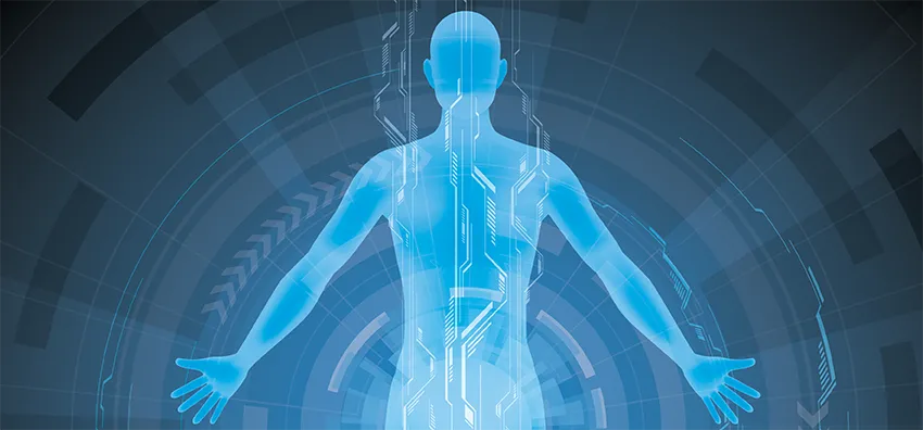 Graphic image of human body.