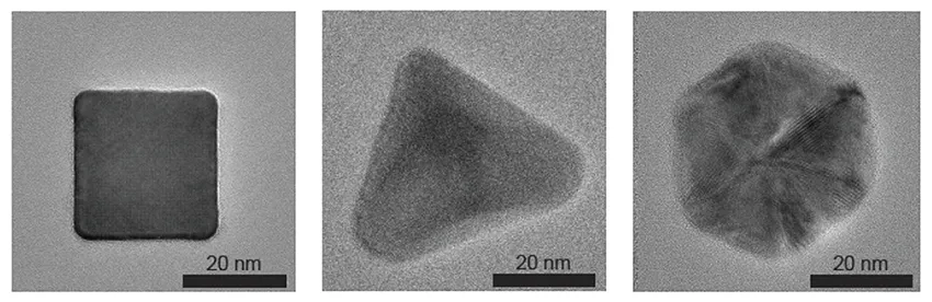 Image of nanoparticles in different shapes.