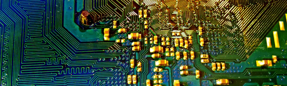 Photo of circuit board / nanotechnology.