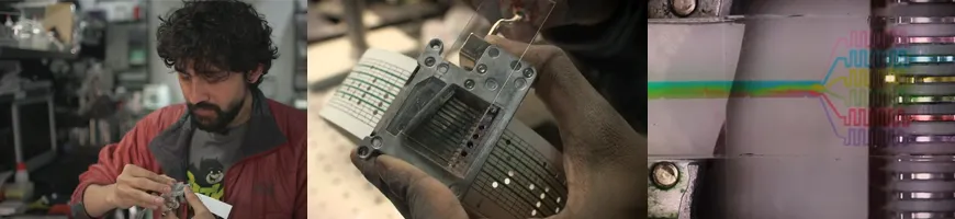 Images of Dr. Prakash's chemistry set from video by Kurt Hickman.
