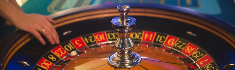 Photo of roulette wheel.