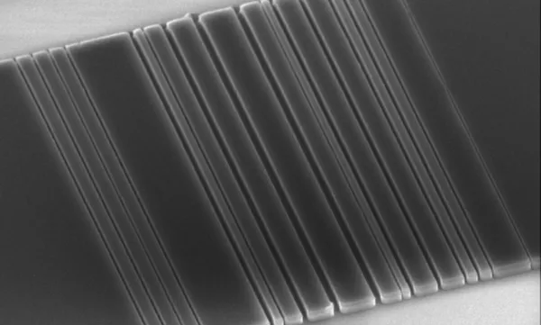 Image of etched silicon chip.